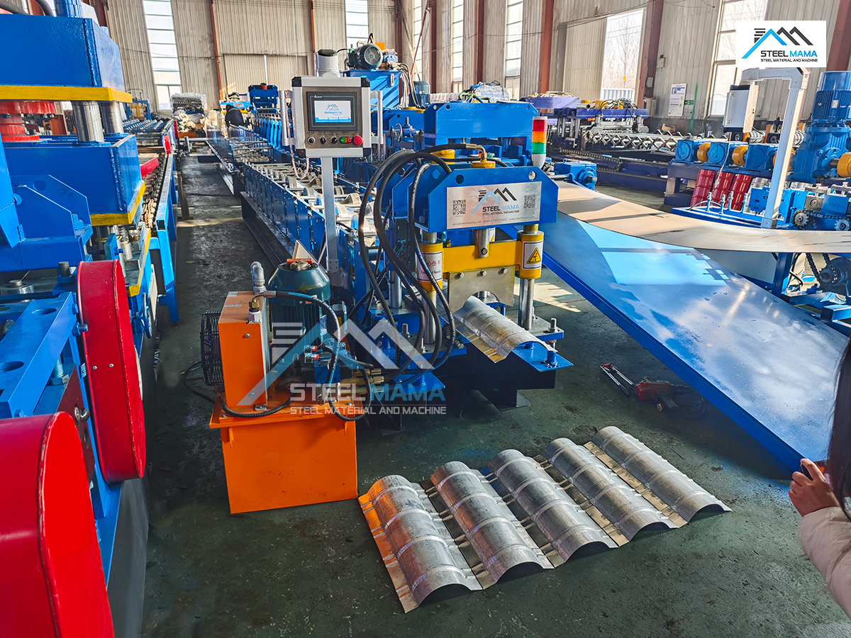 máquina para fabricar cumbreras de zinc