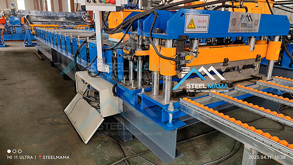Aluzinc maquina de cubierta máster 1000 con doblado en colombia