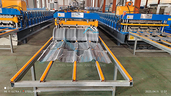 Aluzinc maquina de cubierta máster 1000 con doblado en colombia