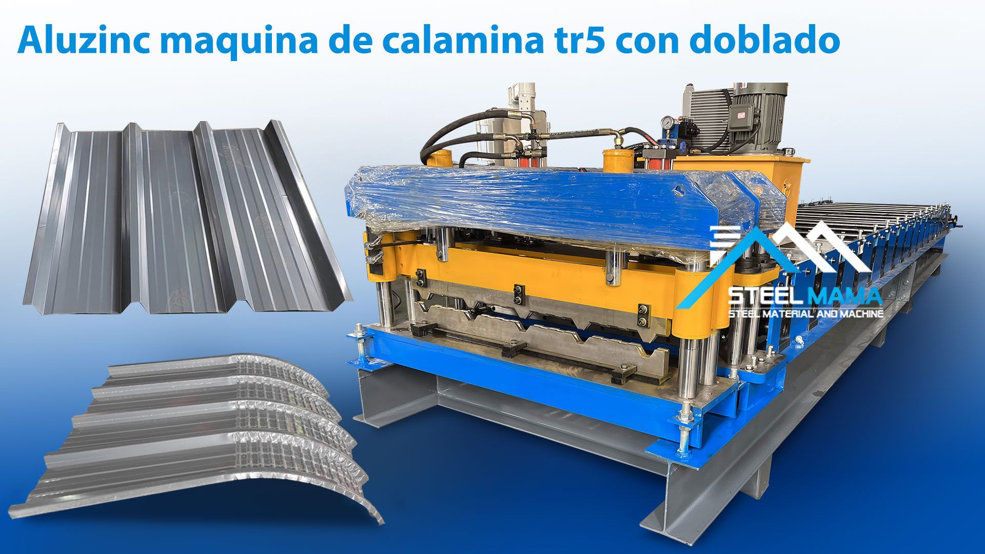 Aluzinc maquina de teja arquitectónica con doblado