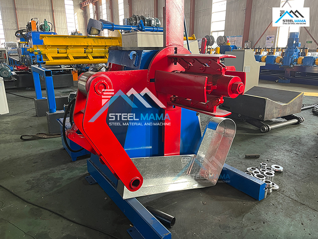 Desbobinador Hidraulico Hydraulic Decoiler with Coil Car Full-Automatic Metal Sheets Decoiler