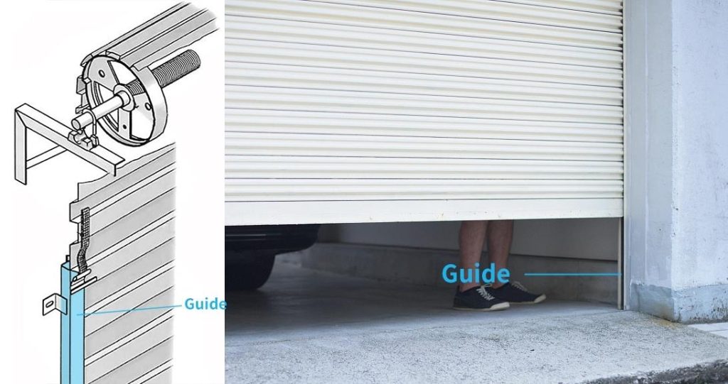 Guías para puertas enrollables