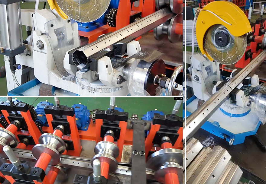 Máquina formadora de tubos con bloqueo octogonal